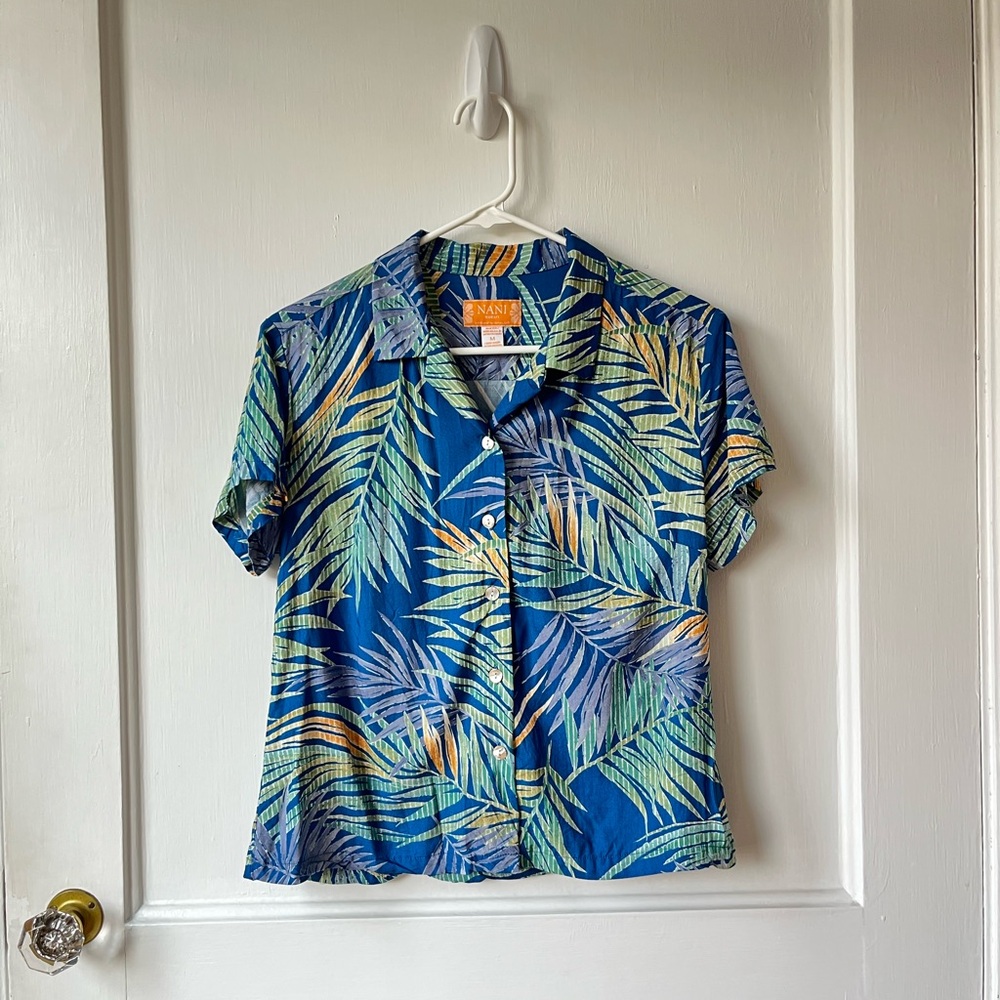 Nani a Division of Tori Richards Tropical Print Women's Top